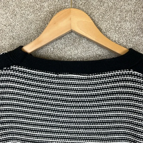 Urban Outfitters Sweater Womens Small Black White Cotton Blend Pullover- 9030* - Picture 9 of 10